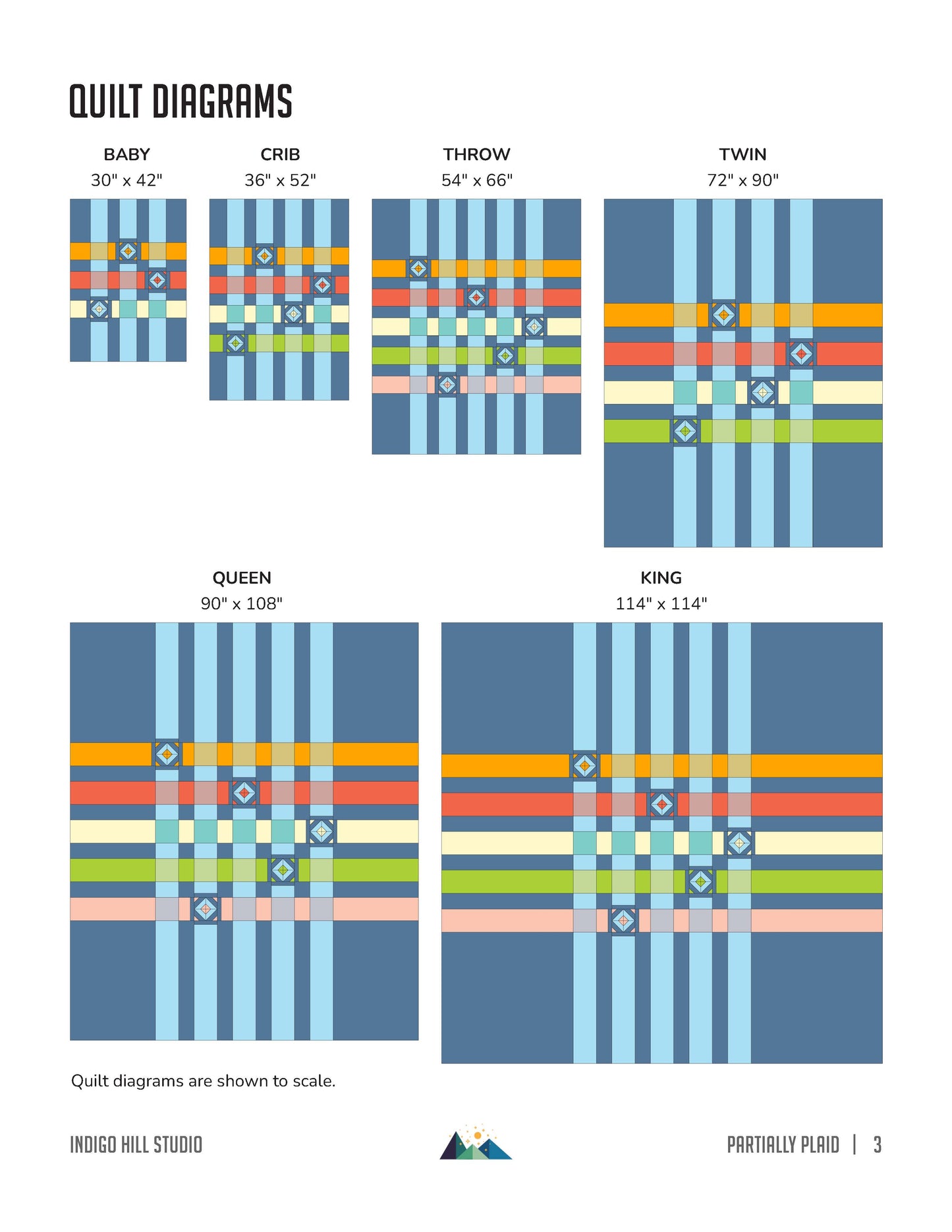 Partially Plaid Quilt Pattern